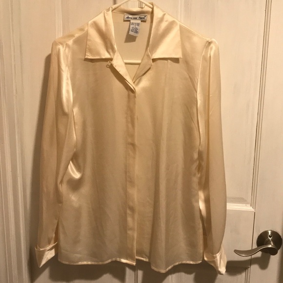 Anna And Frank Tops - Vintage Silk button down blouse